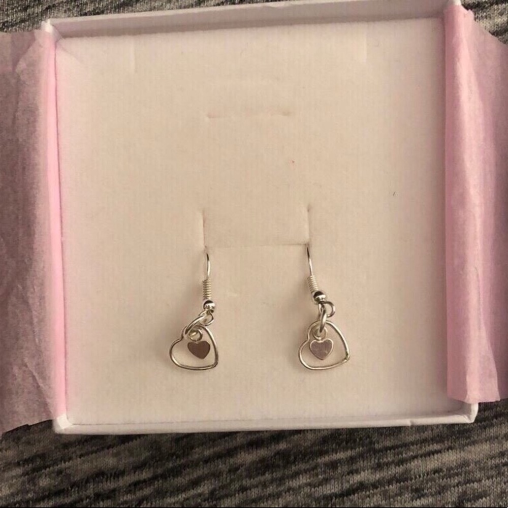 Sterling Silver Heart Earing